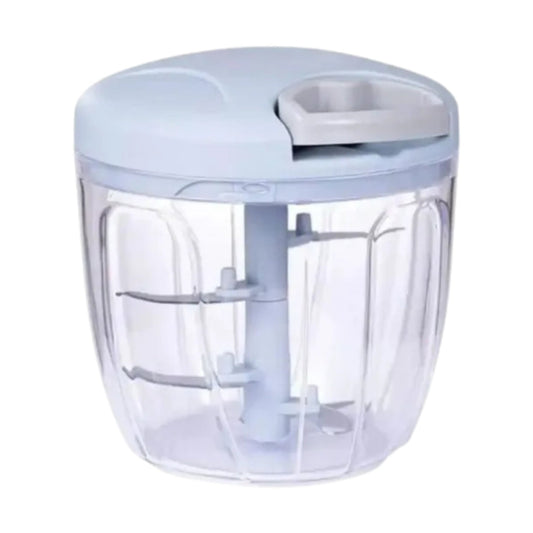 900ML Manual Food Chopper with 5 Blades – Hand-Pulled Vegetable Cutter