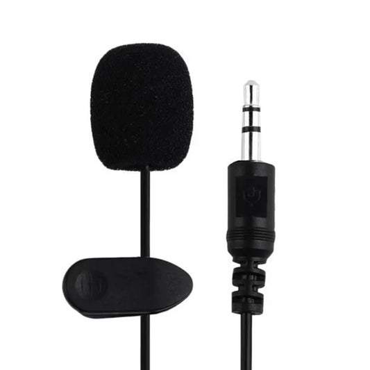 3.5mm Mic – Clip-On Collar Microphone for Mobile & PC (1.5m Cable)